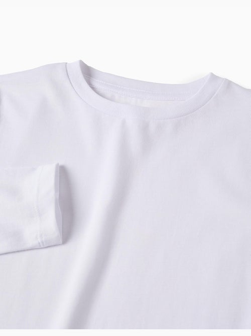 Pacco da 2 T-shirt a manica lunga semplici - Kiabi