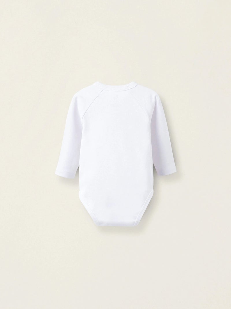 Pacco da 4 body in cotone garzato Bianco - Kiabi
