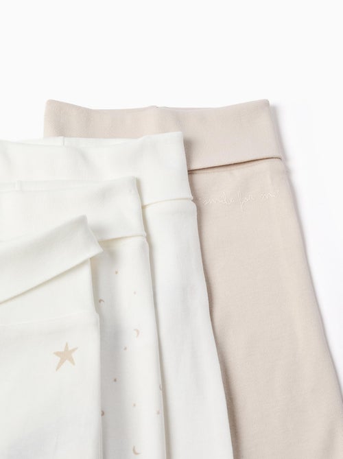 Pacco da 4 pantaloni in cotone con piedini - Kiabi Pacco da 4 pantaloni in cotone con piedini - Kiabi