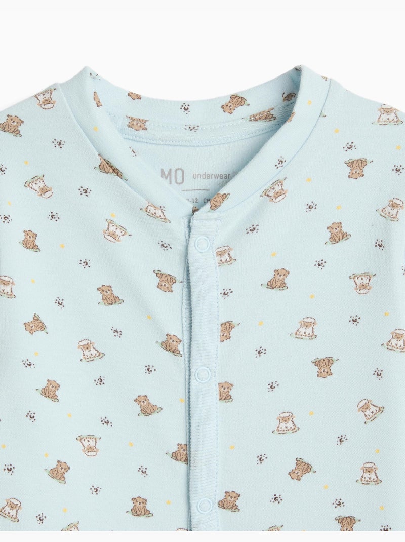 Pack 2 babygrows, mo fashion Blu - Kiabi