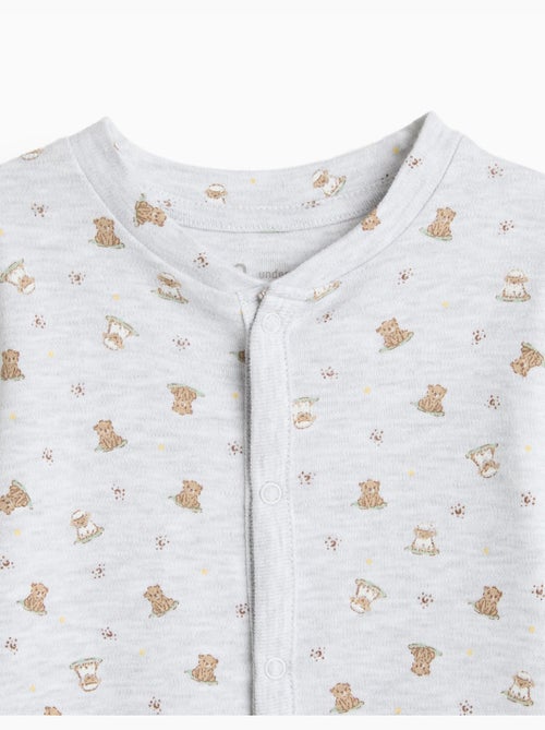 Pack 2 babygrows, mo fashion - Kiabi Pack 2 babygrows, mo fashion - Kiabi