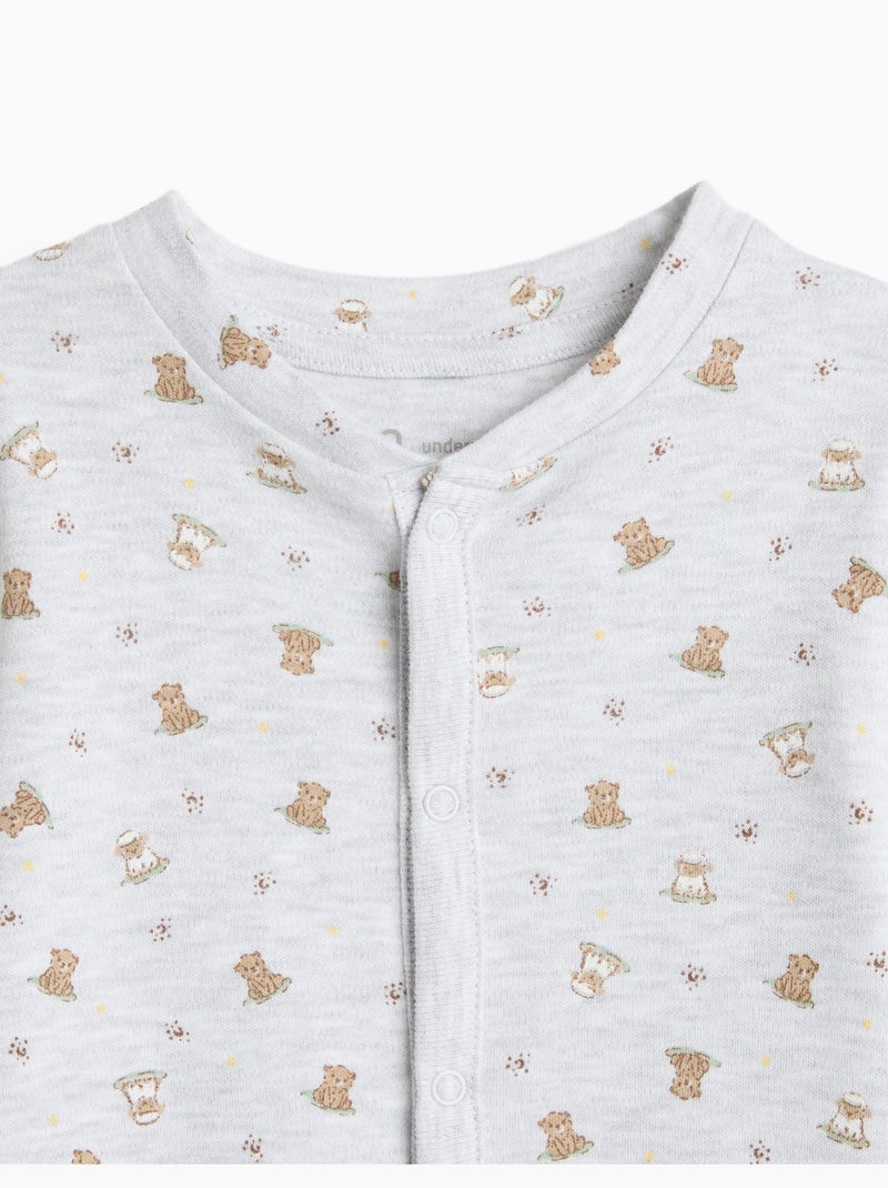 Pack 2 babygrows, mo fashion Grigio - Kiabi