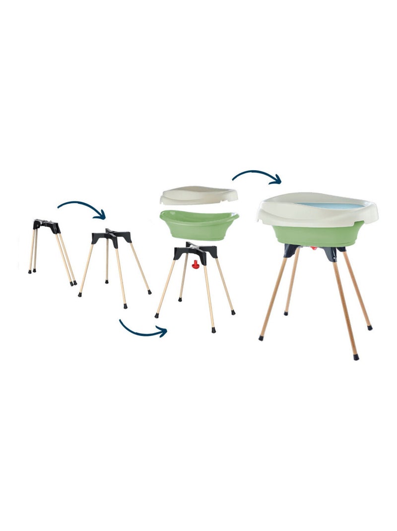 Pack 2-in-1 fasciatoio e vasca da bagno Thermobaby VASCO Verde - Kiabi