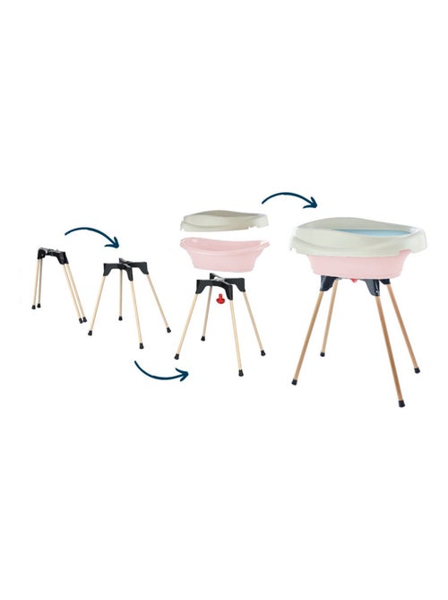 Pack 2-in-1 Thermobaby tavolo fasciatoio e vasca VASCO su supporto - Kiabi Pack 2-in-1 Thermobaby tavolo fasciatoio e vasca VASCO su supporto - Kiabi