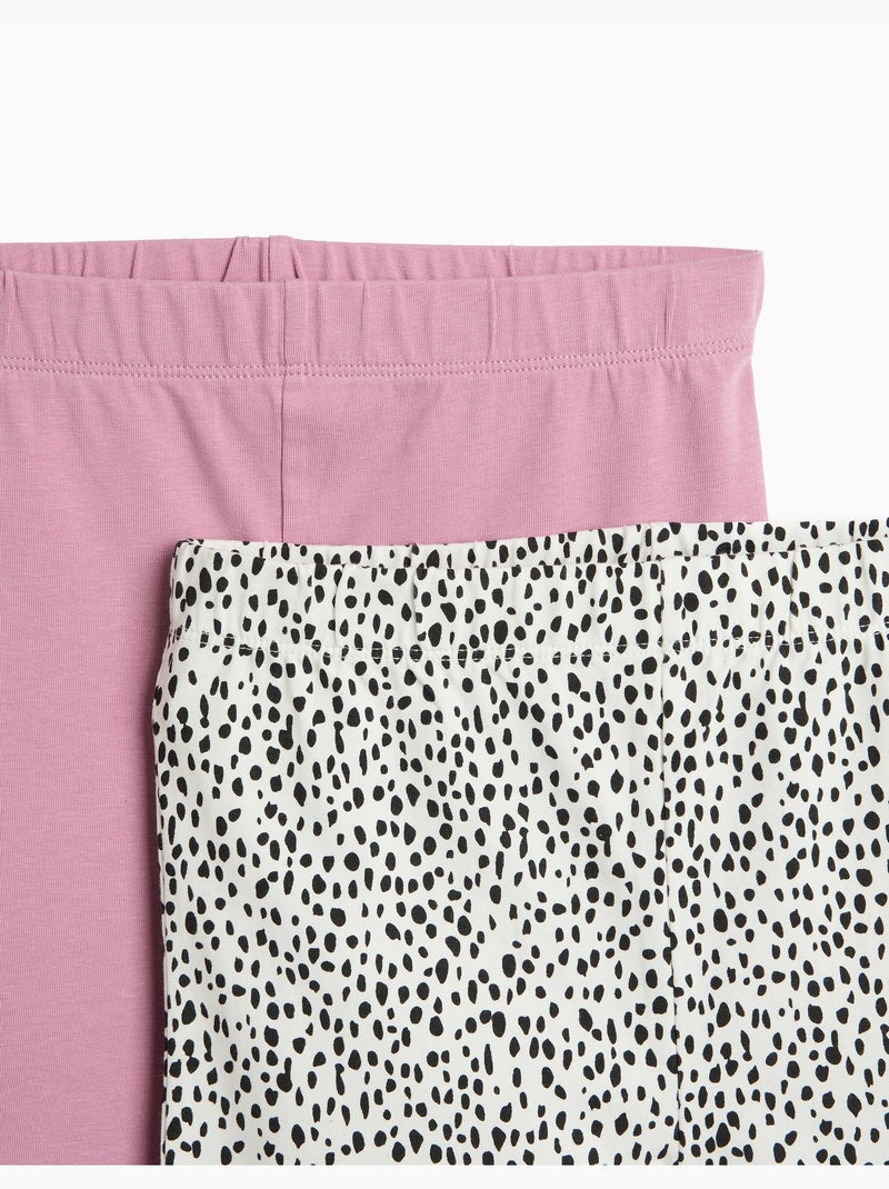 Pack 2 leggings, mo fashion Bianco - Kiabi