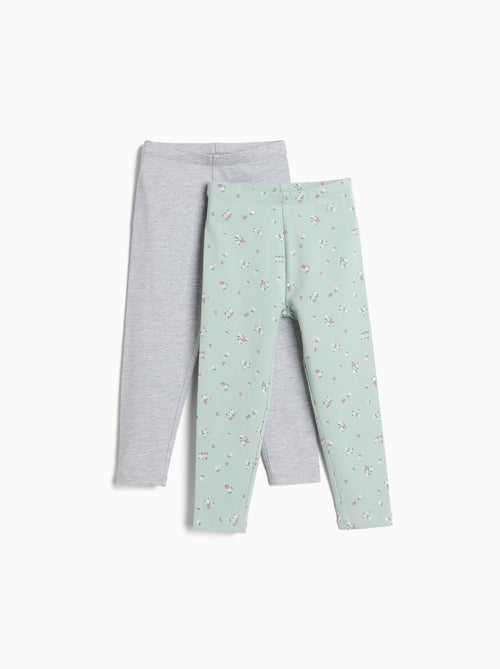 Pack 2 leggings, mo fashion - Kiabi Pack 2 leggings, mo fashion - Kiabi