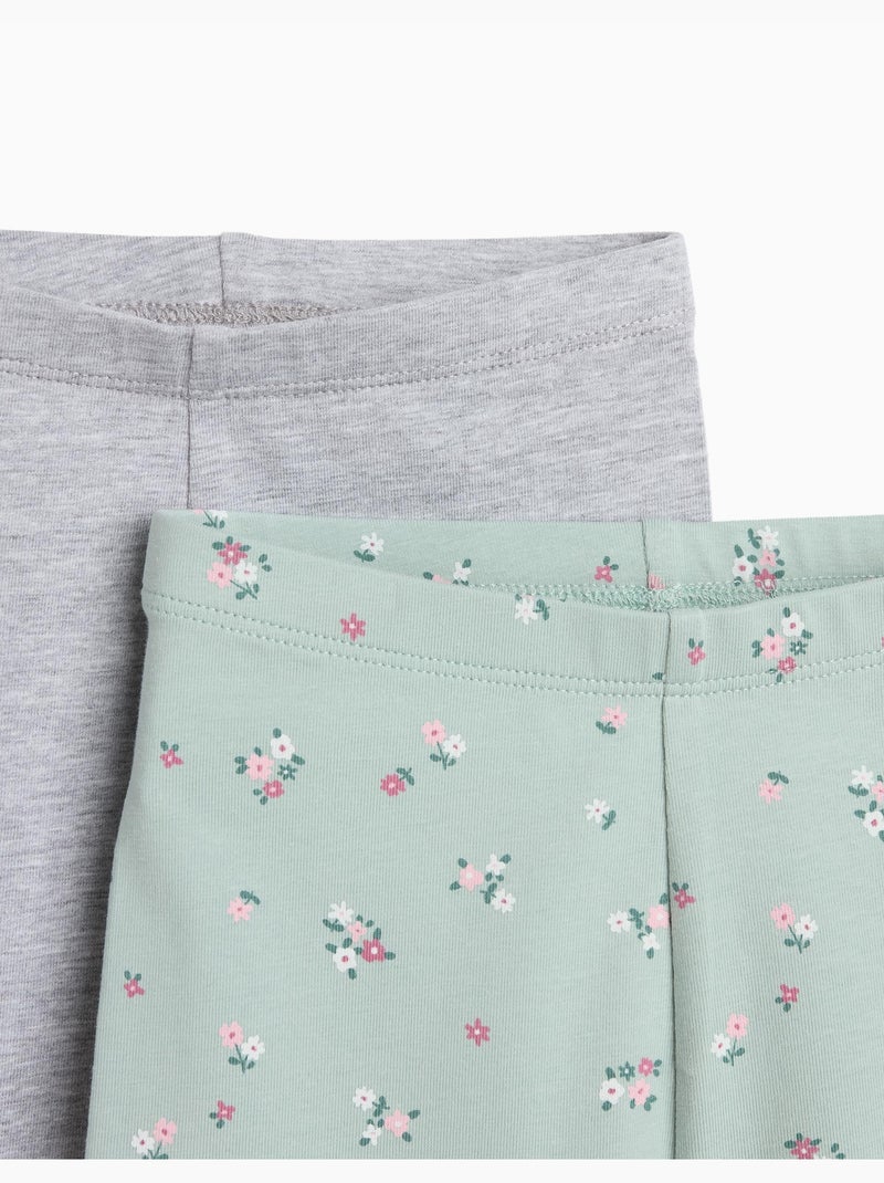 Pack 2 leggings, mo fashion Grigio - Kiabi