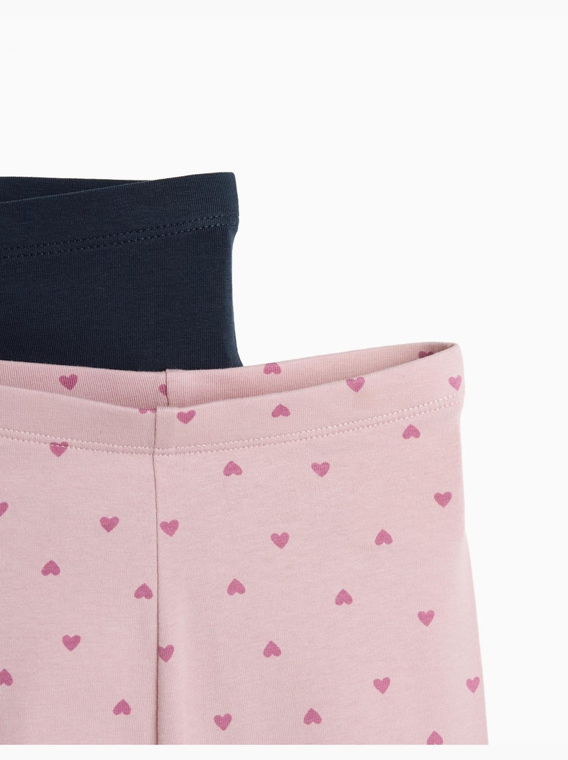 Pack 2 leggings, mo fashion Rosa - Kiabi