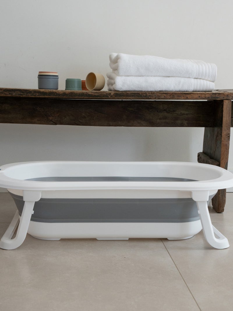 Pack bagno neonato Thermobaby Foldy pieghevole, vaschetta e termometro Grigio - Kiabi