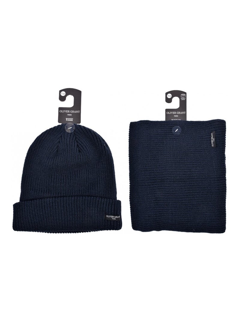 Pack Bonnet Tour di Collo Uomo OLIVER GRANT - Confezione da 4512 Blu marino - Kiabi