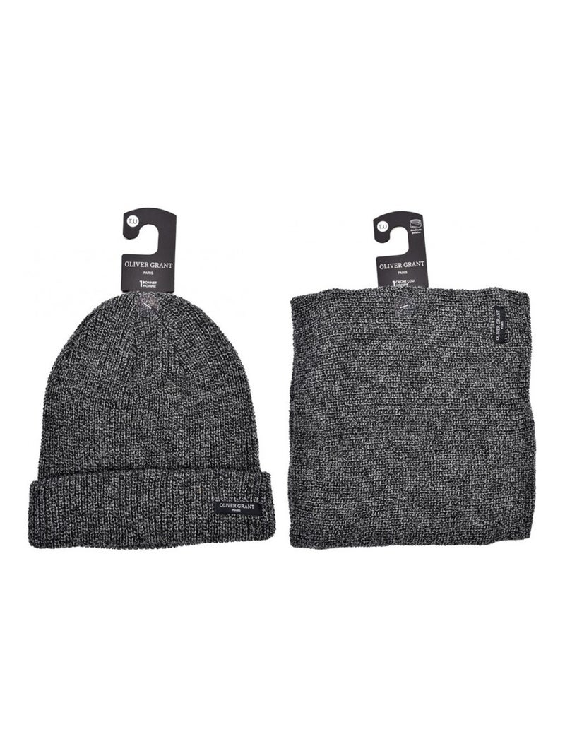 Pack Bonnet Tour di Collo Uomo OLIVER GRANT - Confezione da 4512 Grigio - Kiabi