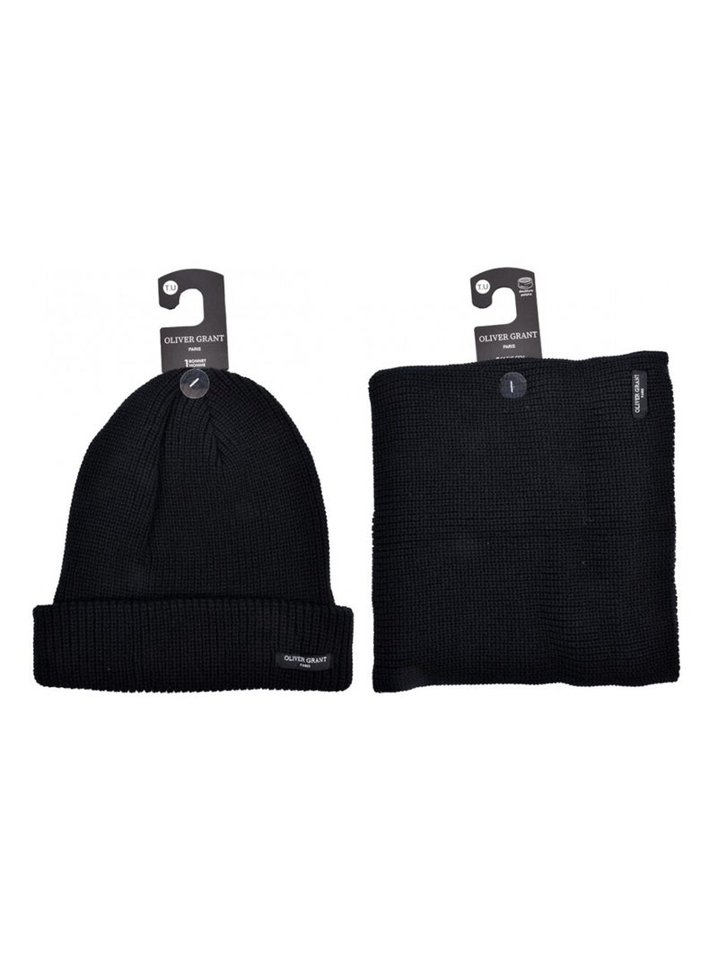 Pack Bonnet Tour di Collo Uomo OLIVER GRANT - Confezione da 4512 Nero - Kiabi