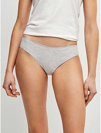 Pack de 3 bragas clásicas en tejido de algodón