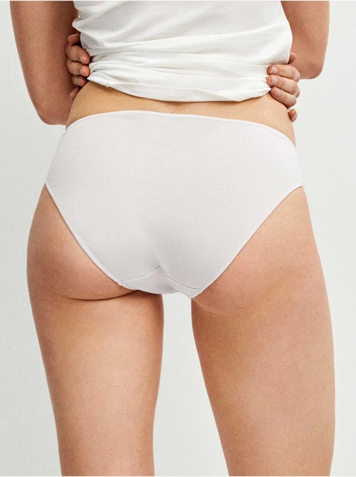 Pack de 3 bragas clásicas en tejido de algodón - Kiabi Pack de 3 bragas clásicas en tejido de algodón - Kiabi
