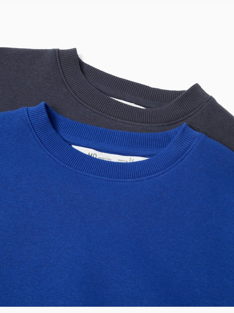 Pack di 2 felpe, MO Fashion Blu - Kiabi