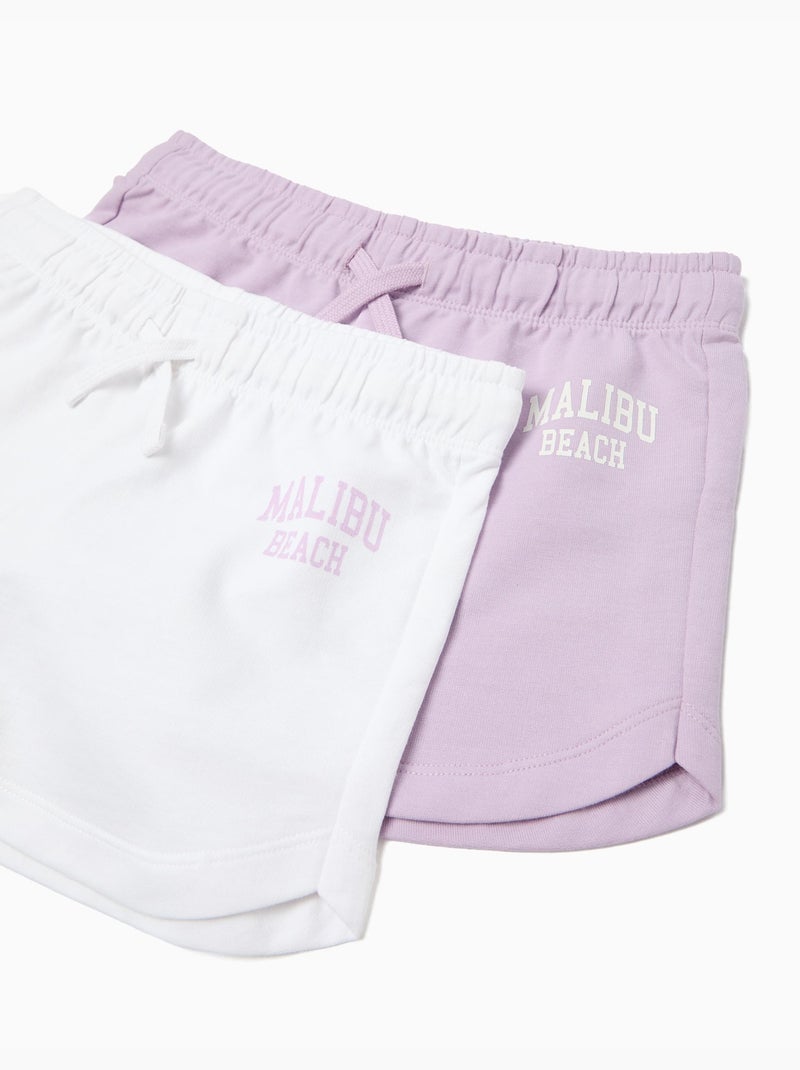 Pack di 2 pantaloncini, MO Fashion Viola - Kiabi