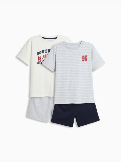 Pack di 2 pigiami in jersey, MO Fashion - Kiabi Pack di 2 pigiami in jersey, MO Fashion - Kiabi