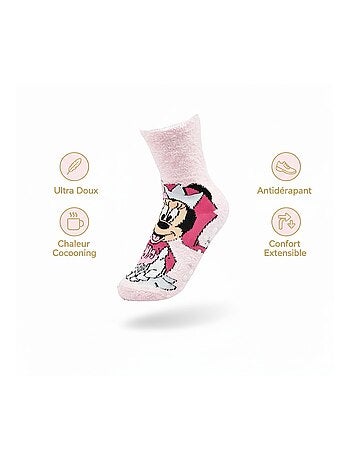 Pack di Calzini Antiscivolo Bambina Disney MINNIE (Confezione da 4)