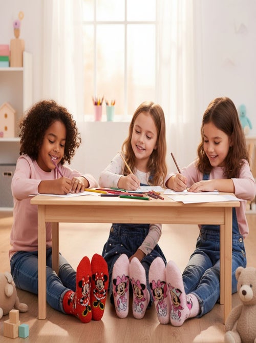 Pack di Calzini Antiscivolo Bambina Disney MINNIE (Confezione da 4) - Kiabi