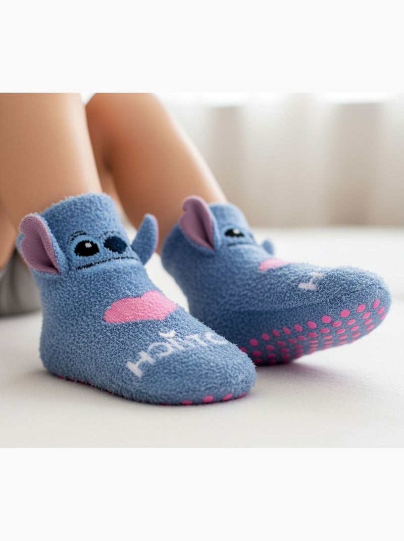 Pack di Calzini Antiscivolo Bambino LILO & STITCH (Confezione da 4) Blu Rosa - Kiabi