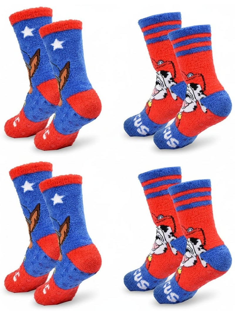 Pack di Calzini Antiscivolo Bambino PAT PATROUILLE (Confezione da 4) Blu Rosso - Kiabi