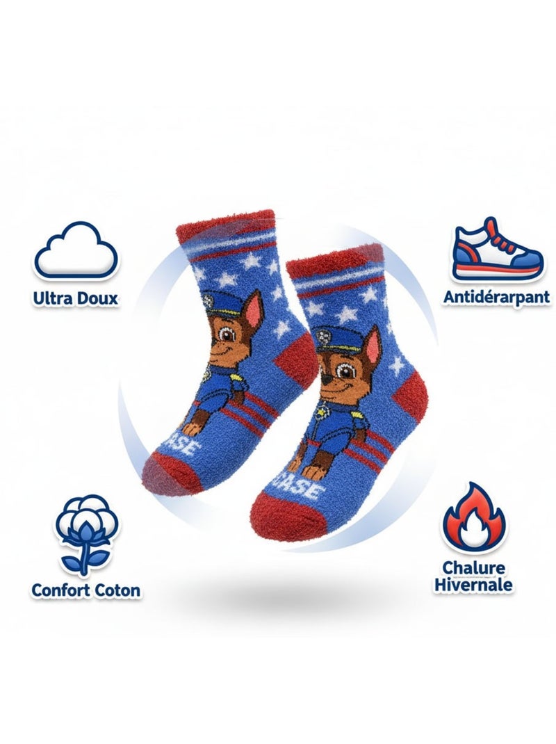 Pack di Calzini Antiscivolo Bambino PAT PATROUILLE (Confezione da 4) Blu Rosso - Kiabi
