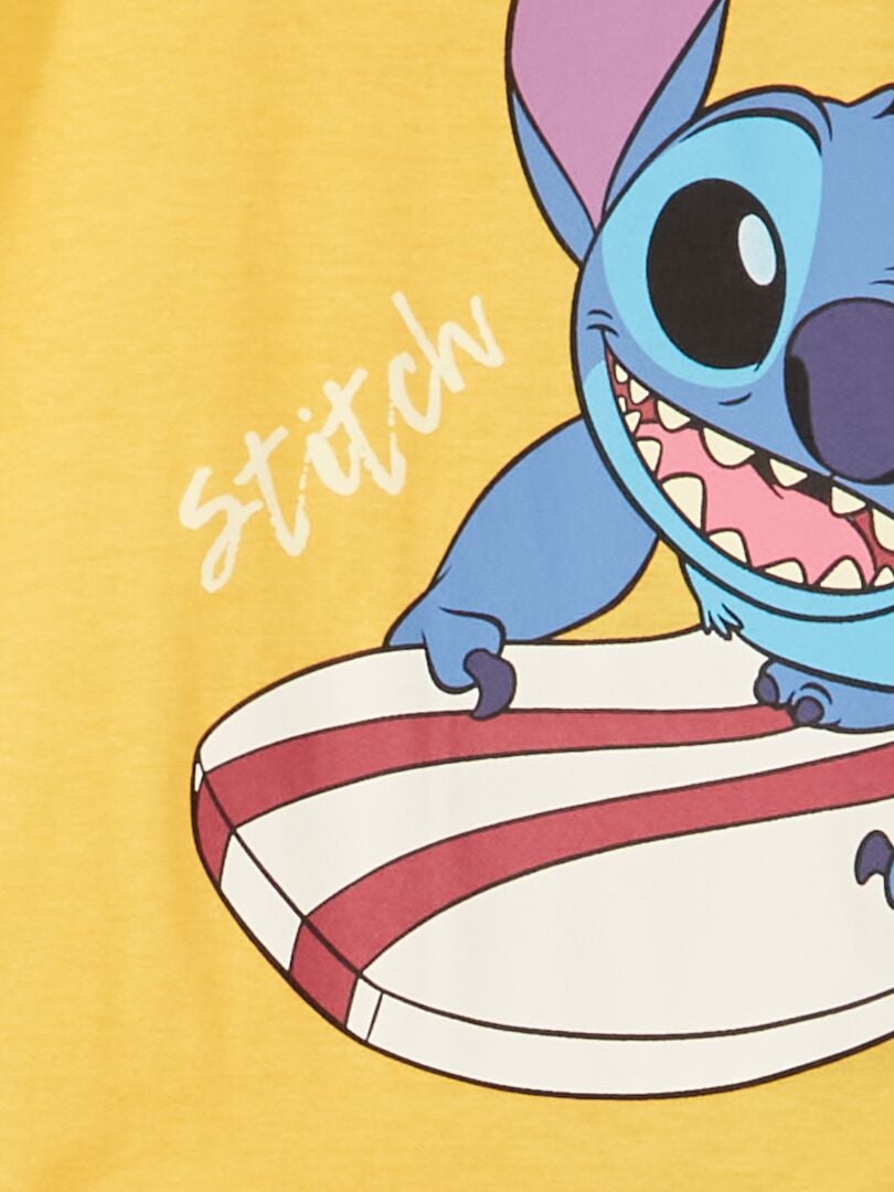 Pagliaccetto a maniche corte 'Stitch' GIALLO - Kiabi