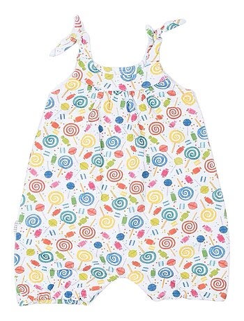 Pagliaccetto combishort in cotone biologico | Kitikate