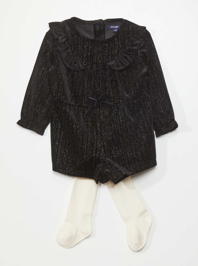 Pagliaccetto con paillettes nero - Kiabi
