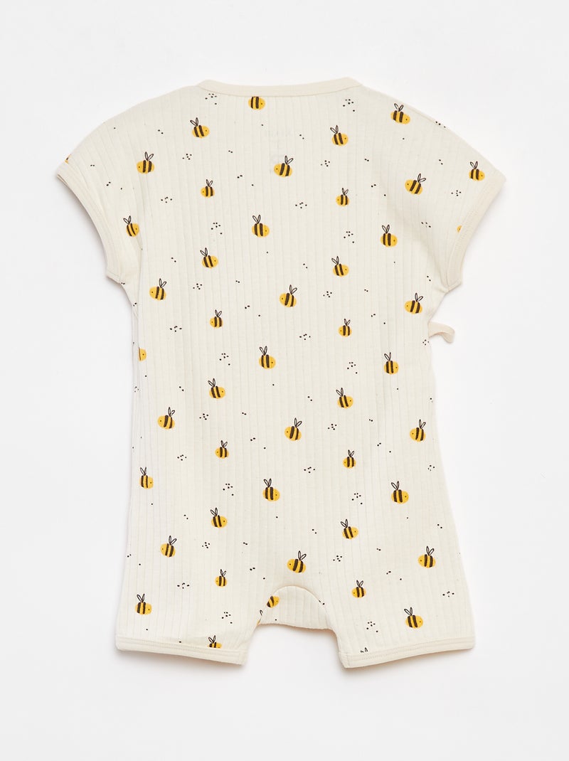 Pagliaccetto con scollo incrociato - cradle to cradle BIANCO - Kiabi