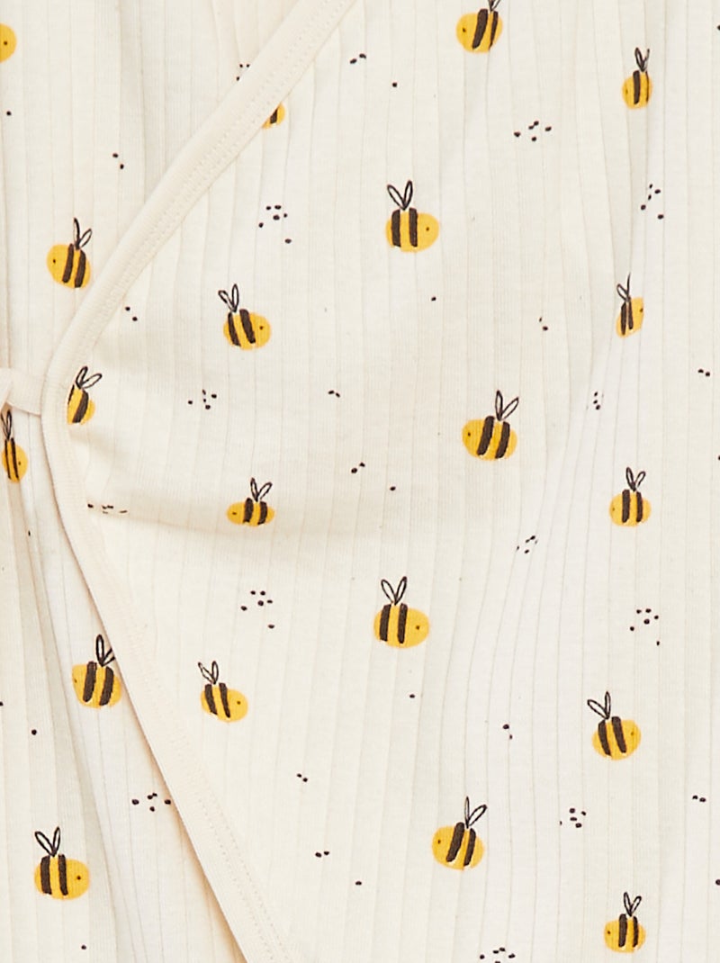 Pagliaccetto con scollo incrociato - cradle to cradle BIANCO - Kiabi