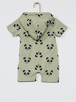 Neonata 0-36 mesi - Pagliaccetto con zip e cappuccio - Kiabi