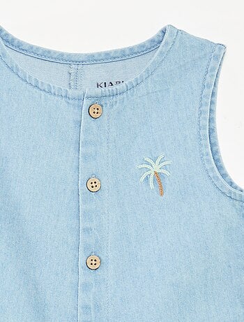 Pagliaccetto corta in denim