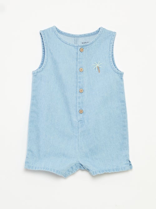 Pagliaccetto corta in denim - Kiabi