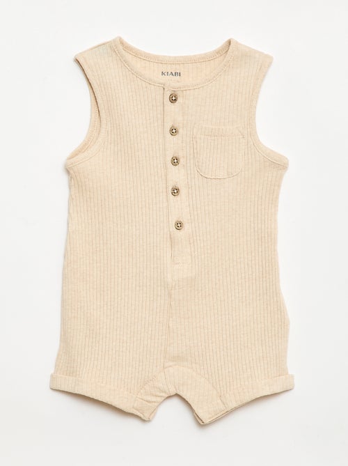 Pagliaccetto corto in maglia a costine - Kiabi