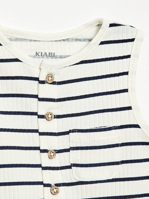 Pagliaccetto corto in maglia a costine - Kiabi