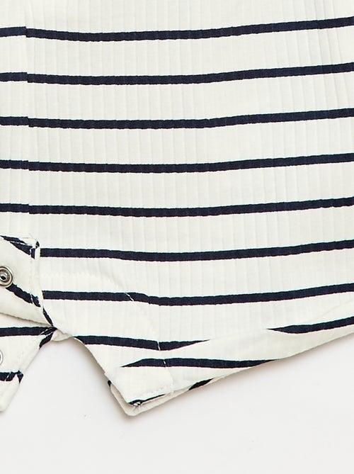 Pagliaccetto corto in maglia a costine - Kiabi