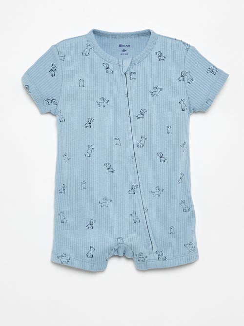 Pagliaccetto corto in maglia a costine - Kiabi