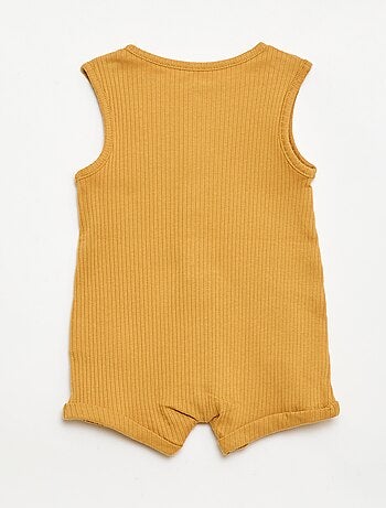 Pagliaccetto corto in maglia a costine