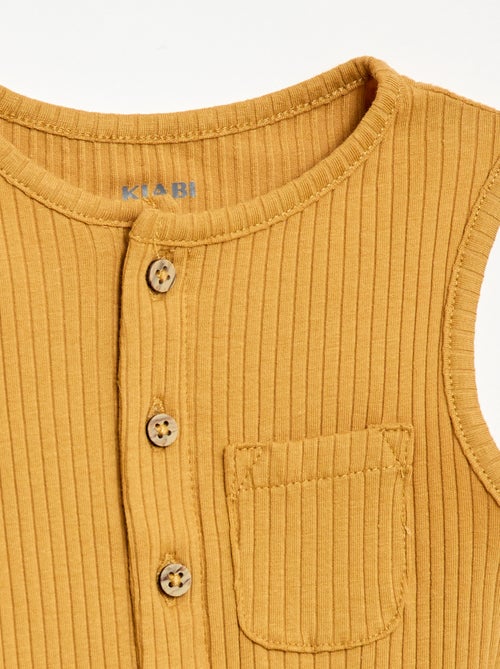 Pagliaccetto corto in maglia a costine - Kiabi