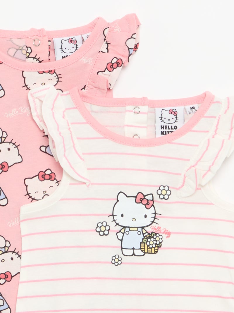 Pagliaccetto 'Hello Kitty' senza maniche con volant Rosa - Kiabi
