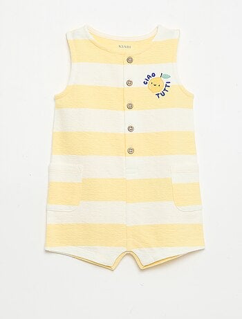 Pagliaccetto in baby Terry a quadretti