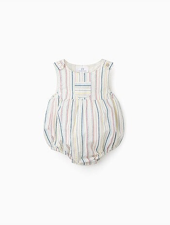 Pagliaccetto in cotone a righe etniche B&S