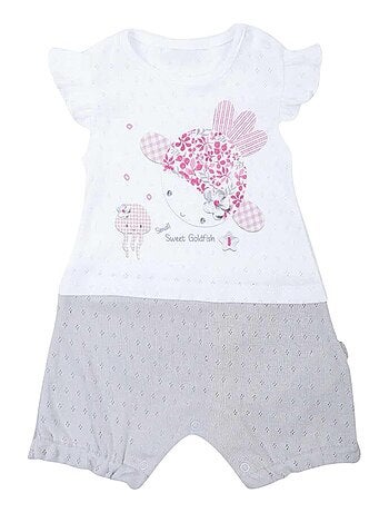 Pagliaccetto in cotone biologico jacquard | Kitikate