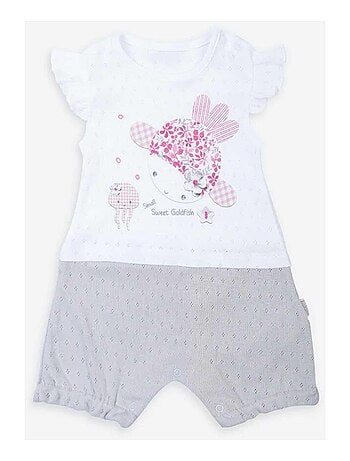 Pagliaccetto in cotone biologico jacquard | Kitikate