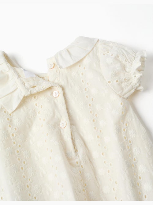 Pagliaccetto in cotone con ricamo inglese - Kiabi