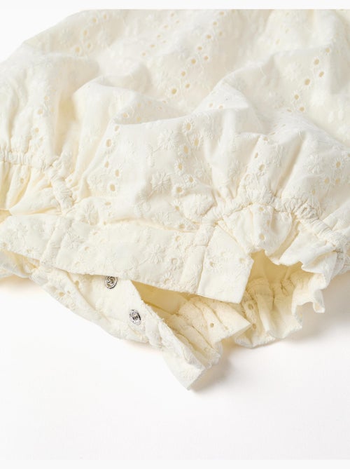 Pagliaccetto in cotone con ricamo inglese - Kiabi