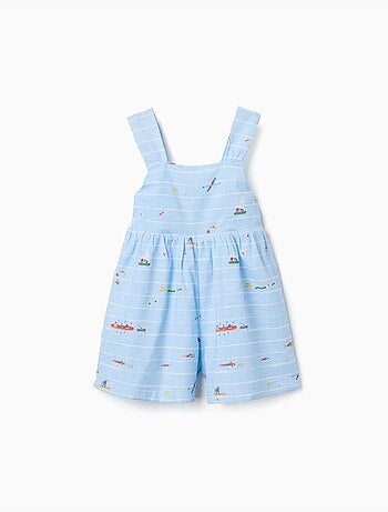 Pagliaccetto in cotone stampato Carolina Celas x Zippy