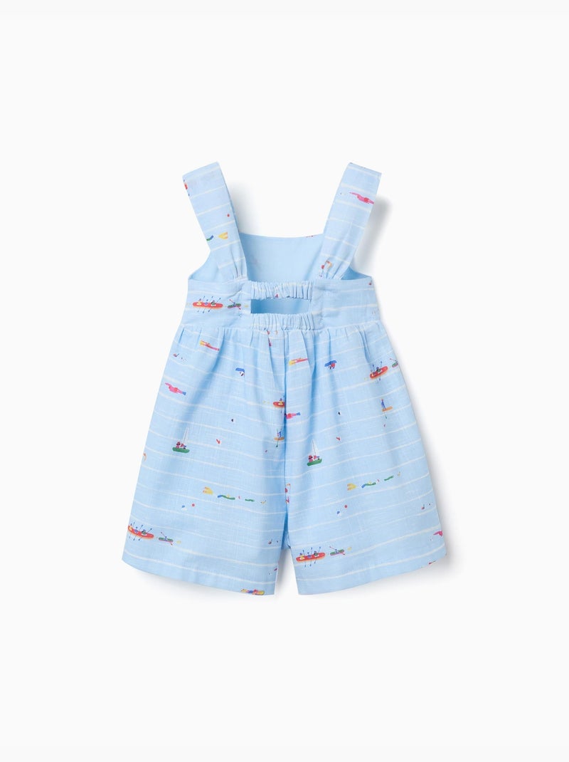 Pagliaccetto in cotone stampato Carolina Celas x Zippy Blu chiaro - Kiabi