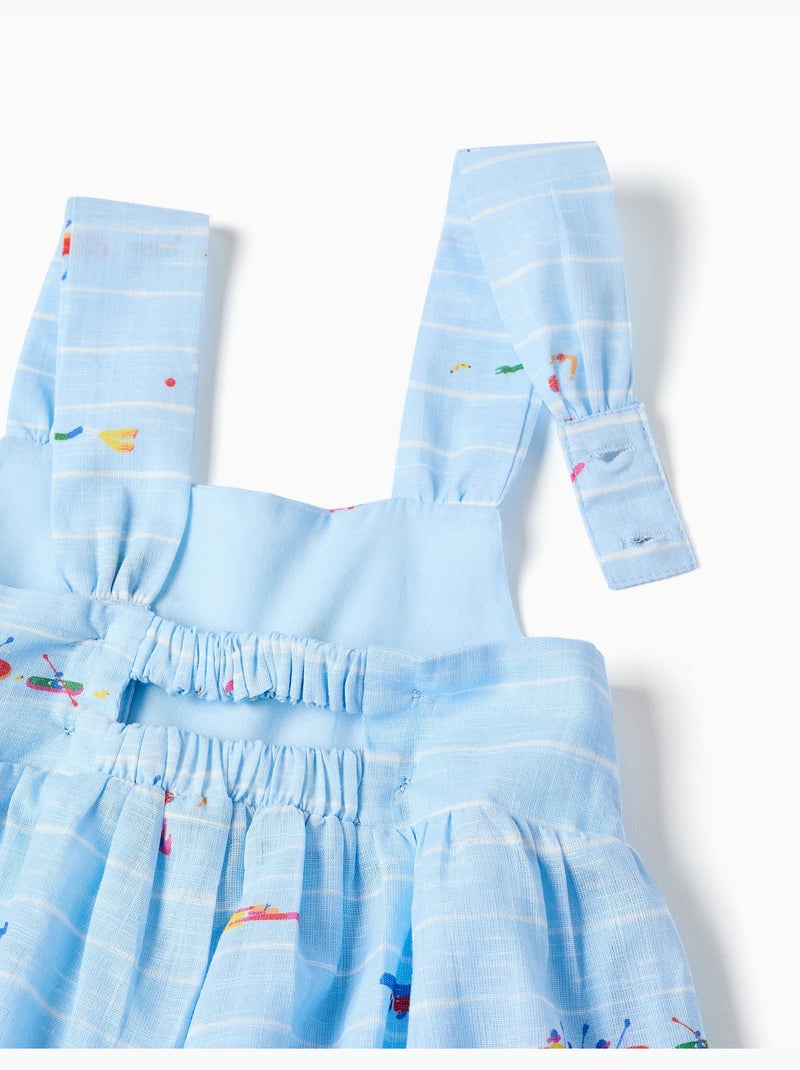 Pagliaccetto in cotone stampato Carolina Celas x Zippy Blu chiaro - Kiabi